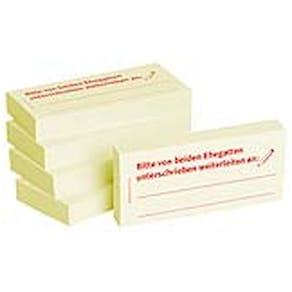 Haftnotizen BIZSTIX Business 1301010104, gelb, 75x35 mm, 5x100 Bl