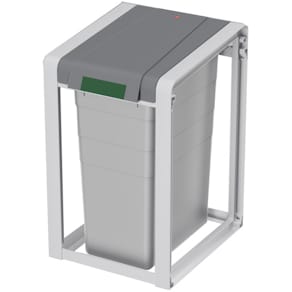 Abfallsammler Hailo ProfiLine Öko XL, 38 l, grau