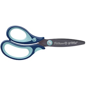 Schulschere Pelikan Griffix, blau, links, 14 cm