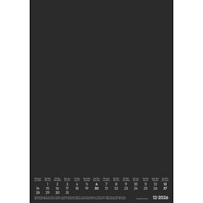 Bastelkalender Alpha 2026, A4, schwarz