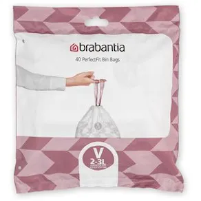 Insatspåse V BRABANTIA 2-3L vit 40/fp