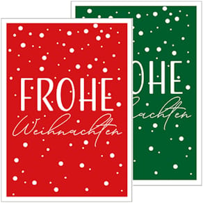 Weihnachtskarte HANRA, 4 St., sortiert