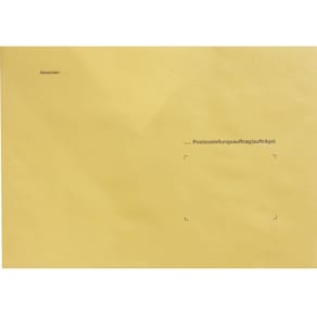 Zustellungsumschlag RNK, 50 Stück, B4, recyclinggelb