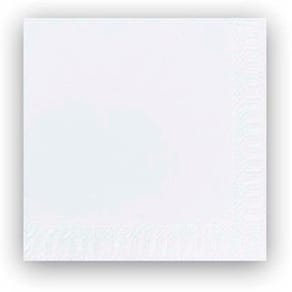 Frokostserviet Duni Ecoecho 3-lags hvid 33x33 cm, 1000 stk