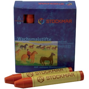 Wachsfarbstifte STOCKMAR, orange, 12 Stück