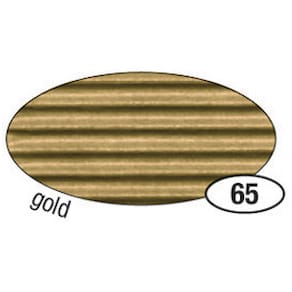 Wellpappe Folia, gold, 50 x 70 cm