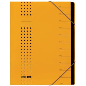 Ordnungsmappe Elba Chic, A4, 12 Fächer, gelb