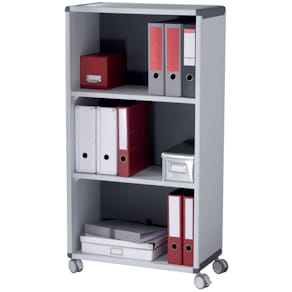 Rollwagen Paperflow für Ordner, grau/anthrazit