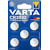 Knoopcelbatterij Varta Lithium CR2032, blister van 5 stuks