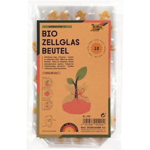 Cellglasbeutel Folia, 95x160 mm, goldener Weihnachtsdruck, 10 St.