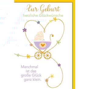 Grußkarte BRAUN + COMPANY Freudiges Ereignis