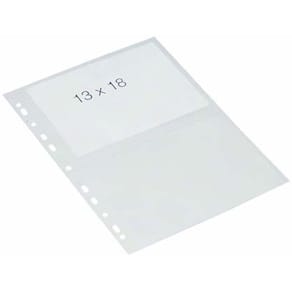 Fotolomme Bantex transparent højformat 130x180 mm, 10 stk