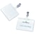 Badge Durable met clip, transparant, 60 x 90 mm, horizontaal