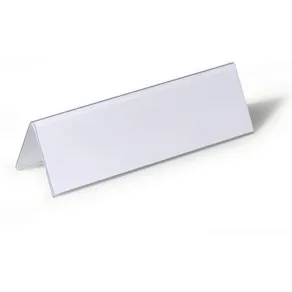 Bordsskylt Durable, dubbelsidig, 210x61mm, 25/fp