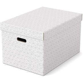 Opbergdoos Esselte Home, ft 35,5 x 51 x 30,5 cm, wit, pak van 3