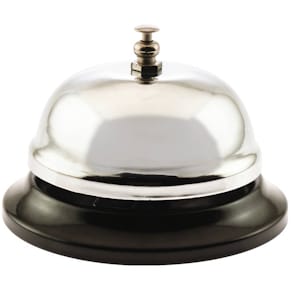 Tischklingel Rezeption, Ø 85 mm, silber