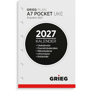 Årspakke GRIEG A7 2027 uke