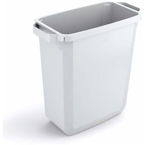 Affaldsspand Durable Durabin 60L hvid, rektangulær, 6 stk