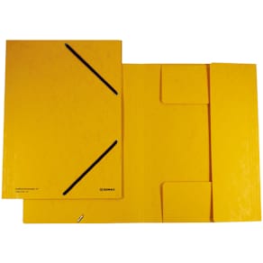 Gummizugmappe DONAU, A4, gelb