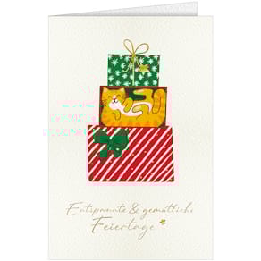 Weihnachtskarte Noname, bunt, mit Umschlag