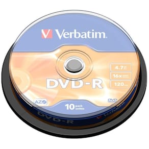 DVD-R General, 16X, Branded Matt Silver (10)