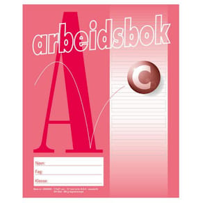 Arbeidsbok 17x21 80g 17mm 4:5:4 hj.linje