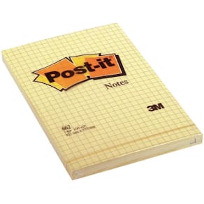 Memoblock POST-IT rutat 102x152 gul