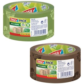 Packtejp TESA Eco & Strong Grön, PP, 50mm x 66m