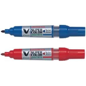 Märkpenna PILOT V Super Color rund röd