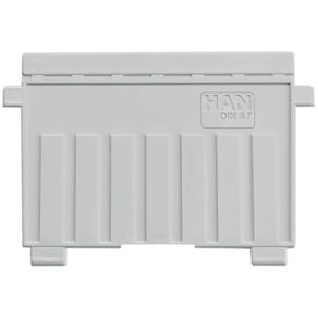Stützplatte HAN DIN A7 quer, lichtgrau, Kunststoff