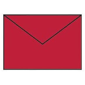 Briefhülle Rössler Coloretti, C6, 5 Stück, klatschmohn