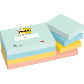 Haftnotizblock Post-it Beachside Collection, 12 St., sortiert