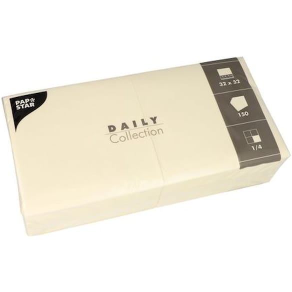 Serviett DAILY 2L 32x32cm krem (150)