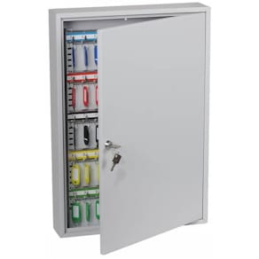 Schlüsselschrank Phoenix Safe KC0603K, 100 Haken, lichtgrau