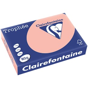 Gekleurd papier Clairefontaine Trophée, A4, 80 g, 500 vel, perzik