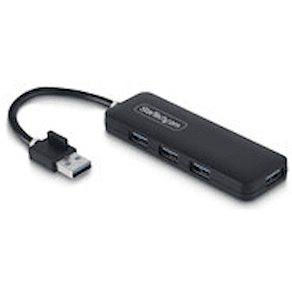 StarTech.com 4-Port USB-A Hub, 5Gbps, Bus Powered, Small Travel