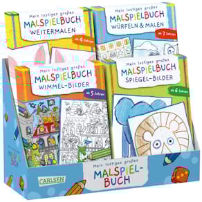 Malbuch Carlsen Mein lustiges großes Malspielbuch, sortiert