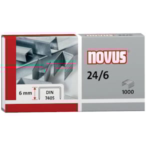 Heftklammern Novus 24/6, verzinkt, 1.000 Stück