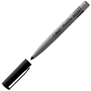 Märkpenna BIC 1445 Pocket Svart, permanent