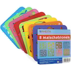 Malschablonen RHEITA, 8 Stück, sortiert