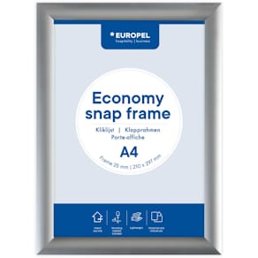 Clicklijst Europel Economy, 25 mm, A4, zilver